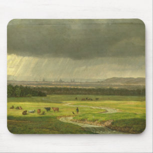Landschaft mit Dresden im Abstand, 1830 Mousepad
