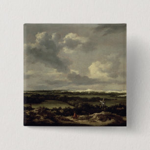 Landschaft mit Dünen nähern sich Haarlem (Öl auf Button