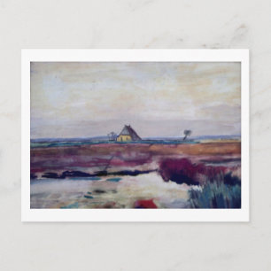 Landschaft mit einem Bauernhof, Van Gogh Fine Art Postkarte