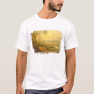 Landschaft mit einem Birdcatcher (Öl auf Platte) T-Shirt