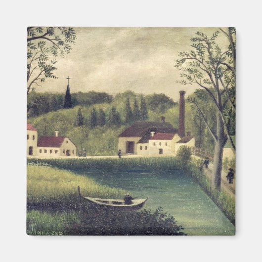 Landschaft mit einem Fischer nach 1886 Magnet (Vorne)