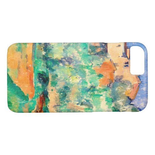 Landschaft mit einem Haus, Cezanne Case-Mate iPhone Hülle (Rückseite (Horizontal))