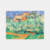 Landschaft mit einem Haus, Cezanne Fleecedecke (Vorderseite (Horizontal))