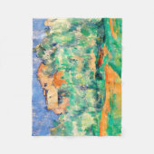 Landschaft mit einem Haus, Cezanne Fleecedecke (Vorderseite)