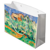 Landschaft mit einem Haus, Cezanne Große Geschenktüte (Rückseite Schrägansicht)