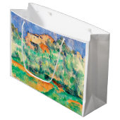 Landschaft mit einem Haus, Cezanne Große Geschenktüte (Vorderseite Schrägansicht)