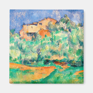 Landschaft mit einem Haus, Cezanne Magnet