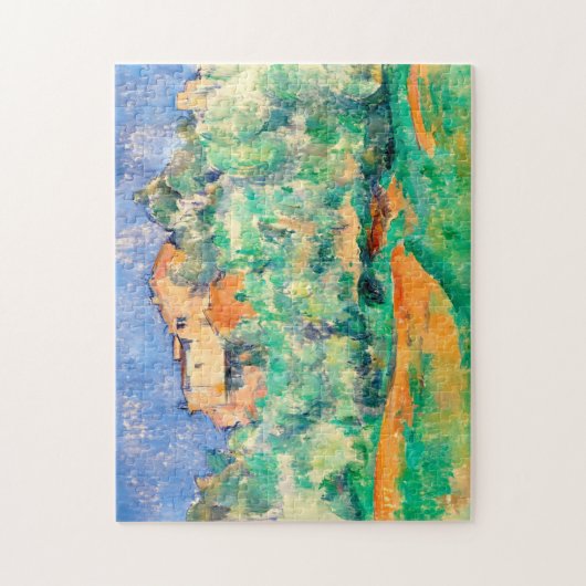 Landschaft mit einem Haus, Cezanne Puzzle (Vertikal)
