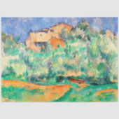 Landschaft mit einem Haus, Cezanne Seidenpapier (Vorderseite)