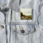 Landschaft mit einem Hirt und Vieh (Öl auf canva Button (Beispiel)