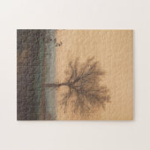Landschaft mit einem kahlen Baum und einem Pflüger Puzzle (Horizontal)