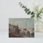 Landschaft mit einem Kanal Postkarte (Stehend Vorderseite)