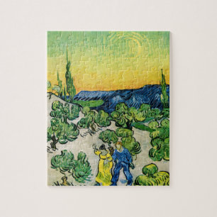 Landschaft mit einem spazierenden Paar von Vincent Puzzle