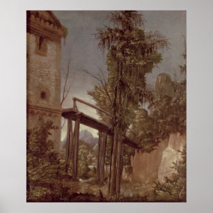 Landschaft mit einem Steg, c.1518-20 Poster