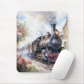 Landschaft mit einem viktorianischen Zug Mousepad (Mit Mouse)