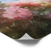 Landschaft mit einem viktorianischen Zug Poster (Ecke)