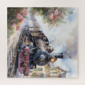 Landschaft mit einem viktorianischen Zug Puzzle (Horizontal)