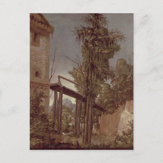 Landschaft mit einer Brücke, c.1518-20 Postkarte (Vorderseite)
