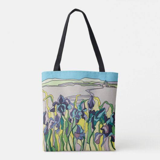 Landschaft mit einer Burg Tasche (Rückseite)