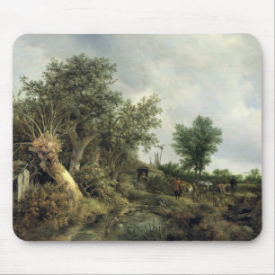 Landschaft mit einer Hütte, 1646 Mousepad