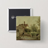 Landschaft mit einer Hütte Button (Vorne & Hinten)