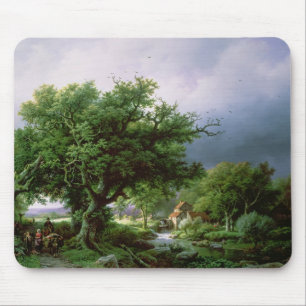 Landschaft mit einer Mühle Mousepad