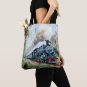 Landschaft mit einer viktorianischen Bahn Tasche (Von Nahem)