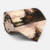 Landschaft mit einer Windmühle Kunst Krawatte (Gerollt)