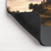 Landschaft mit einer Windmühle Kunst Mousepad (Ecke)