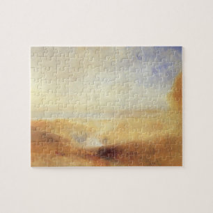 Landschaft mit entfernter Flussbucht von Joseph Tu Puzzle