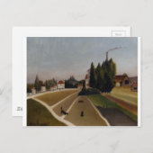 Landschaft mit Fabrik von Henri Rousseau Postkarte (Vorne/Hinten)