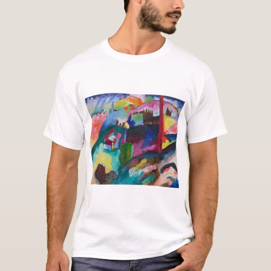 Landschaft mit Fabrikschornstein, Wassily Kandinsk T-Shirt (Vorderseite)