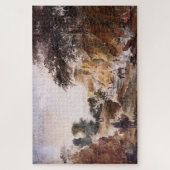 Landschaft mit Figuren an einem Fluss 1853-1854 -  Puzzle (Vertikal)
