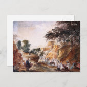 Landschaft mit Figuren von Camille Pissaro Postkarte (Vorne/Hinten)