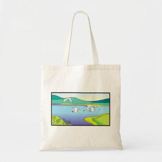 Landschaft mit flatternden Enten Tragetasche (Vorne)