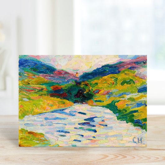 Landschaft mit Fluss | Curt Herrmann Karte