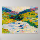 Landschaft mit Fluss | Curt Herrmann Poster (Vorne)
