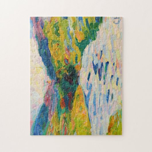 Landschaft mit Fluss | Curt Herrmann Puzzle (Vertikal)