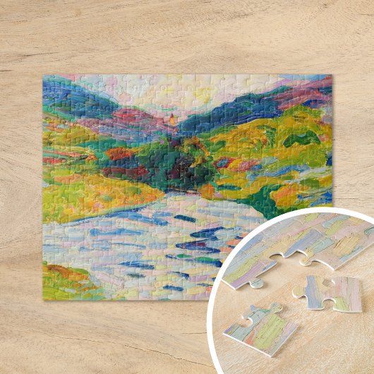 Landschaft mit Fluss | Curt Herrmann Puzzle