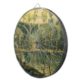 Landschaft mit Fluss und Brücke: Frühlingsvormitta Dartscheibe (Vorderseite rechts)