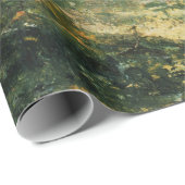 Landschaft mit Fluss und Brücke: Frühlingsvormitta Geschenkpapier (Rolleneckpunkt)