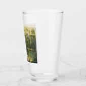 Landschaft mit Fluss und Brücke: Frühlingsvormitta Glas (Links)