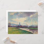 Landschaft mit Fluss (von Maximilien Luce) Karte (Vorderseite/Rückseite Beispiel)