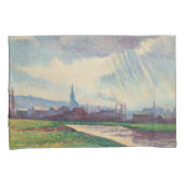 Landschaft mit Fluss (von Maximilien Luce) Kissenbezug (Vorderseite-Rechts)
