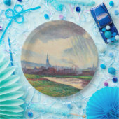 Landschaft mit Fluss (von Maximilien Luce) Pappteller (Party)