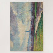 Landschaft mit Fluss (von Maximilien Luce) Puzzle (Vertikal)