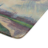 Landschaft mit Fluss (von Maximilien Luce) Schneidebrett (Ecke)