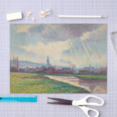 Landschaft mit Fluss (von Maximilien Luce) Seidenpapier (Handwerk)