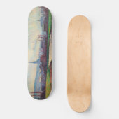 Landschaft mit Fluss (von Maximilien Luce) Skateboard (Vorderseite)