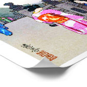 Landschaft mit Frauen in einem Kimono, Hiroshi Yos Poster (Ecke)